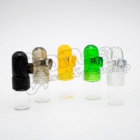 Sniffer stash with glass in several colors
